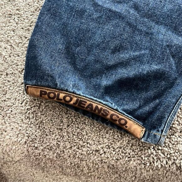 Vintage Polo Ralph Lauren Jeans Mens 38x34 Denim 90s Streetwear Baggy Skater Y2K - Picture 11 of 16
